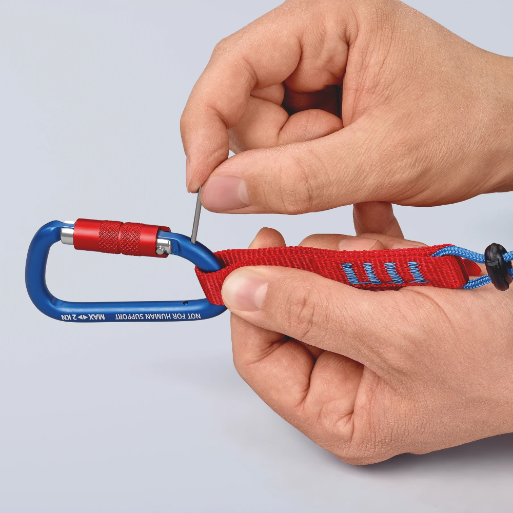 Miniatuur van KNIPEX karabijnhaak TT draagcapaciteit tot 6kg - per 2 stuks (005003TBK)
