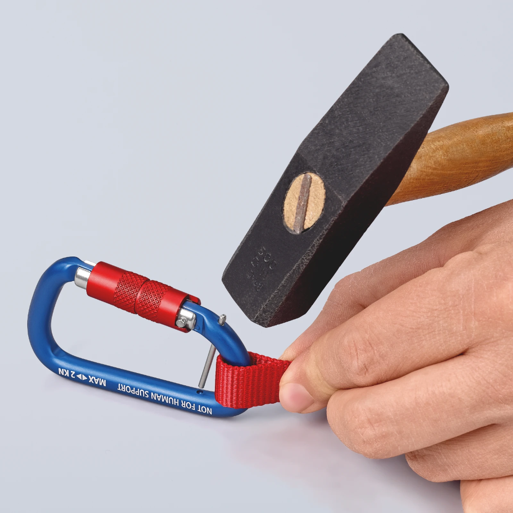 Miniatuur van KNIPEX karabijnhaak TT draagcapaciteit tot 6kg - per 2 stuks (005003TBK)
