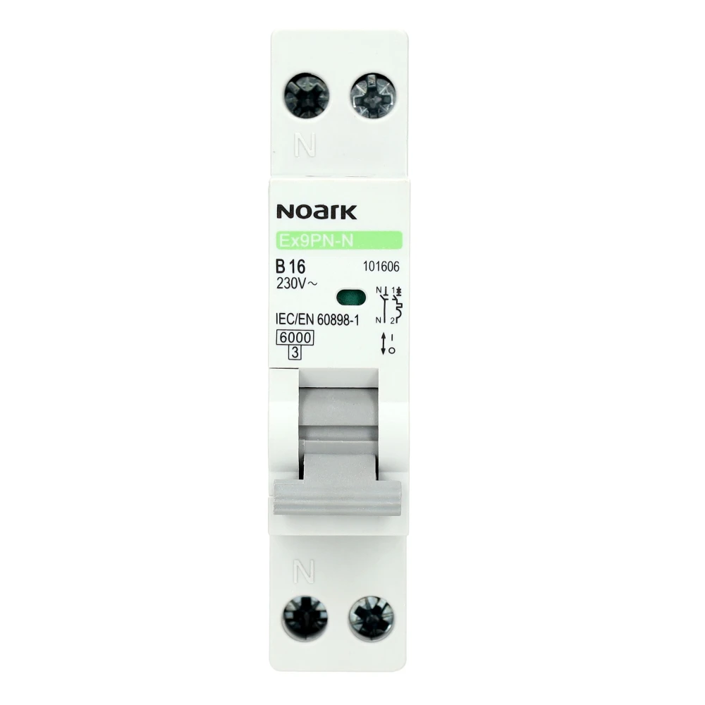 Miniatuur van NOARK Electric installatieautomaat 1-polig+nul 16A B-kar (Ex9PN-N 1PN B16)