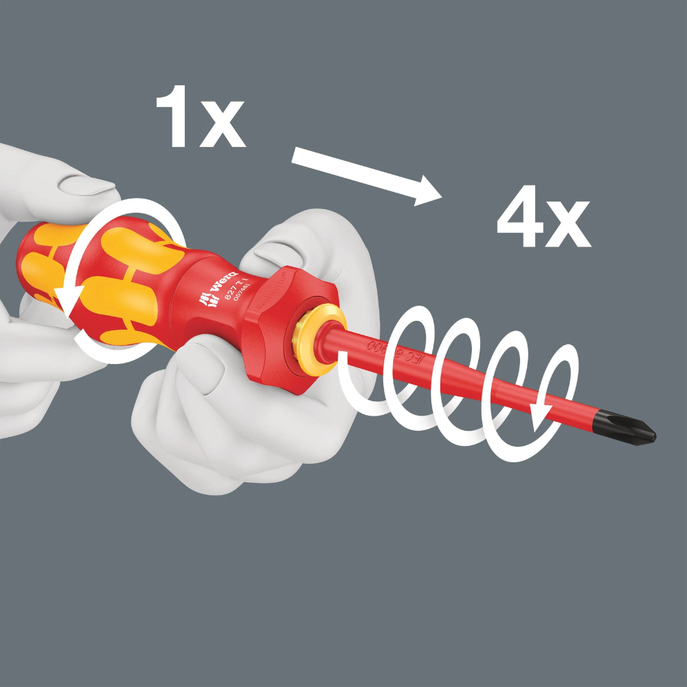 Wera schroevendraaierset met verwisselbare klingen Kraftform Kompakt Turbo 16-delig (05006640001)