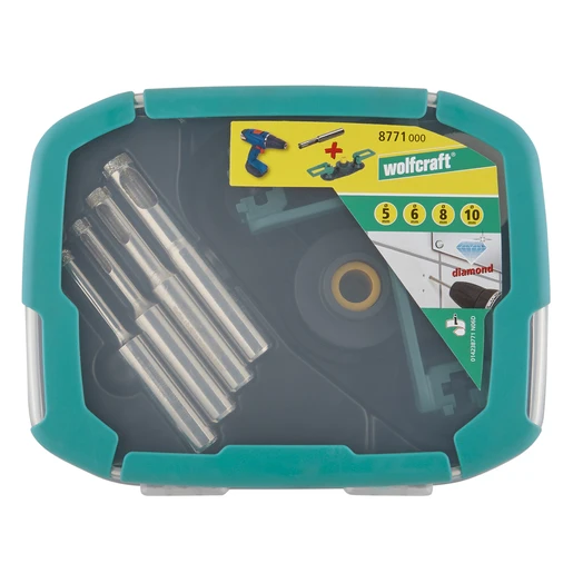 Miniatuur van Wolfcraft diamantboor kronen set Ceramic Ø5-10mm 5-delig (8771000)