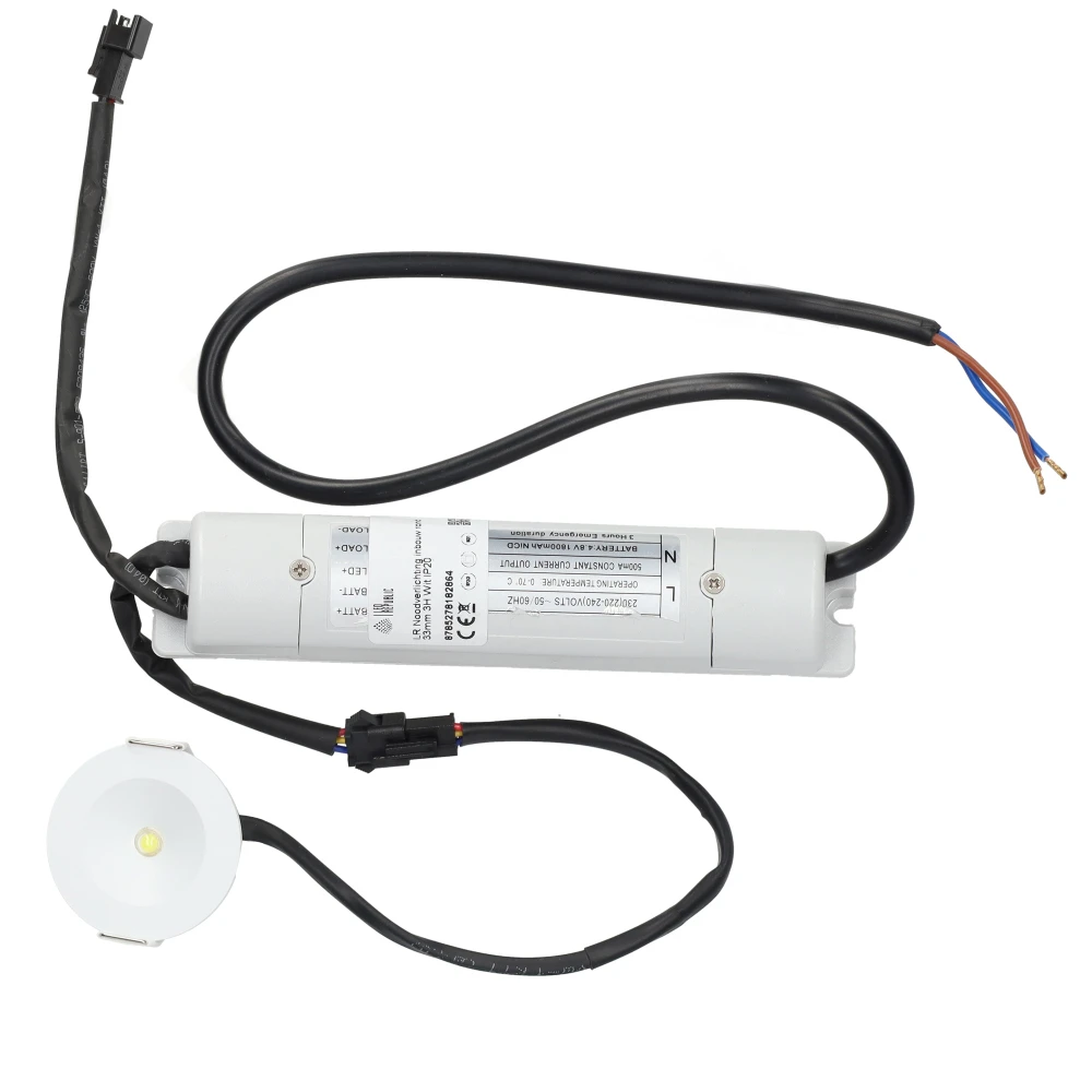 Miniatuur van LED Republic noodverlichting inbouw 33mm rond 3h autotest IP20 wit (8785278182864)