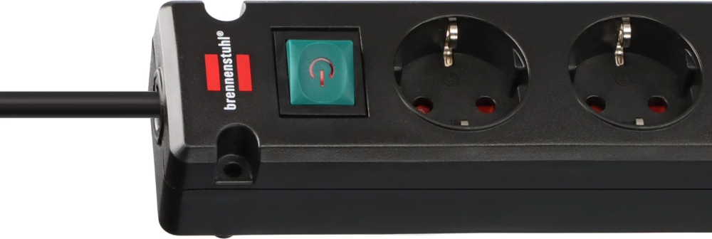 BRENNENSTUHL stekkerdoos 5-voudig met 2 x USB C zwart - 3 meter (1150660415)