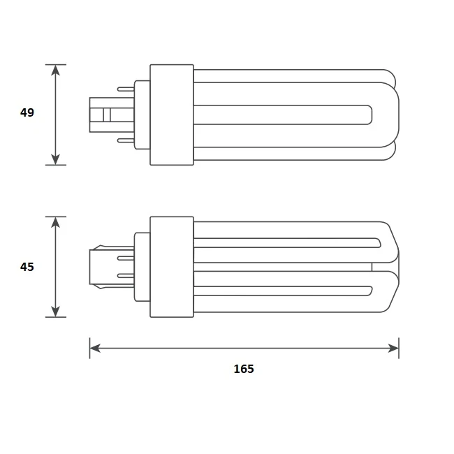 Miniatuur van Bailey LED PL Glass TC-TEL GX24q 13W 1750lm warm wit 3000K 165mm (146317)