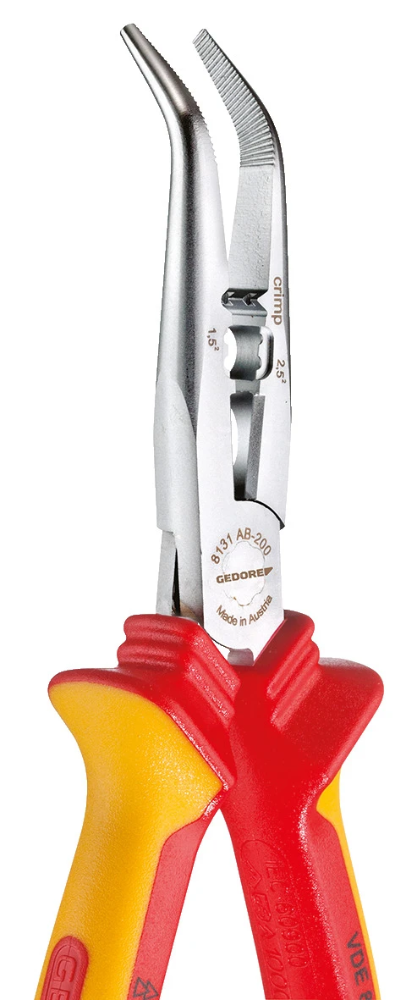Miniatuur van GEDORE gebogen punttang VDE 200mm (3100383)