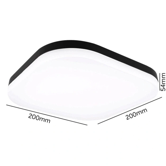 Miniatuur van Yphix Borg LED plafondlamp wandlamp 11W 870lm 3000K IP65 zwart (50241030)