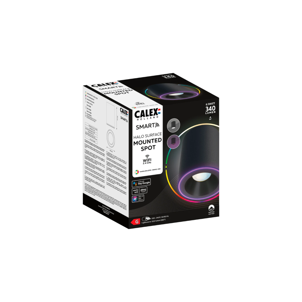 Miniatuur van Calex Smart Halo LED opbouwspot RGB en CCT 500lm IP20 - dimbaar (5301000800)