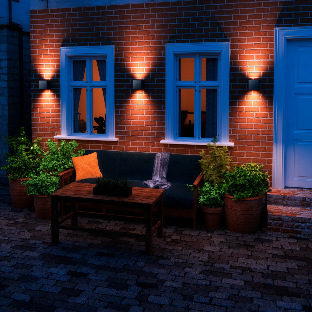 Calex Smart Outdoor buiten wandlamp RGB en CCT up & down 4W 690lm IP54 (5401002500)