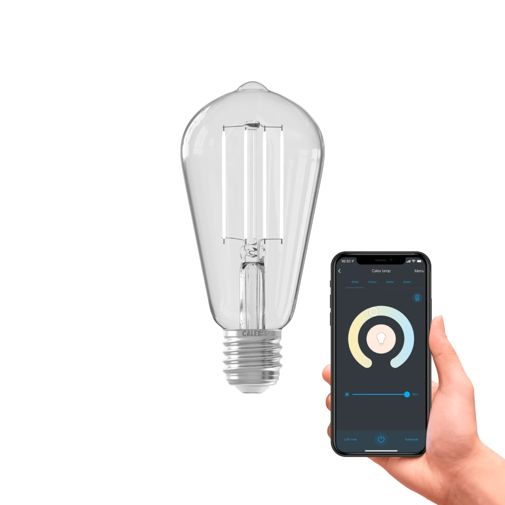 Miniatuur van Calex Smart LED lamp filament E27 CCT 7W 806lm - dimbaar (429113)