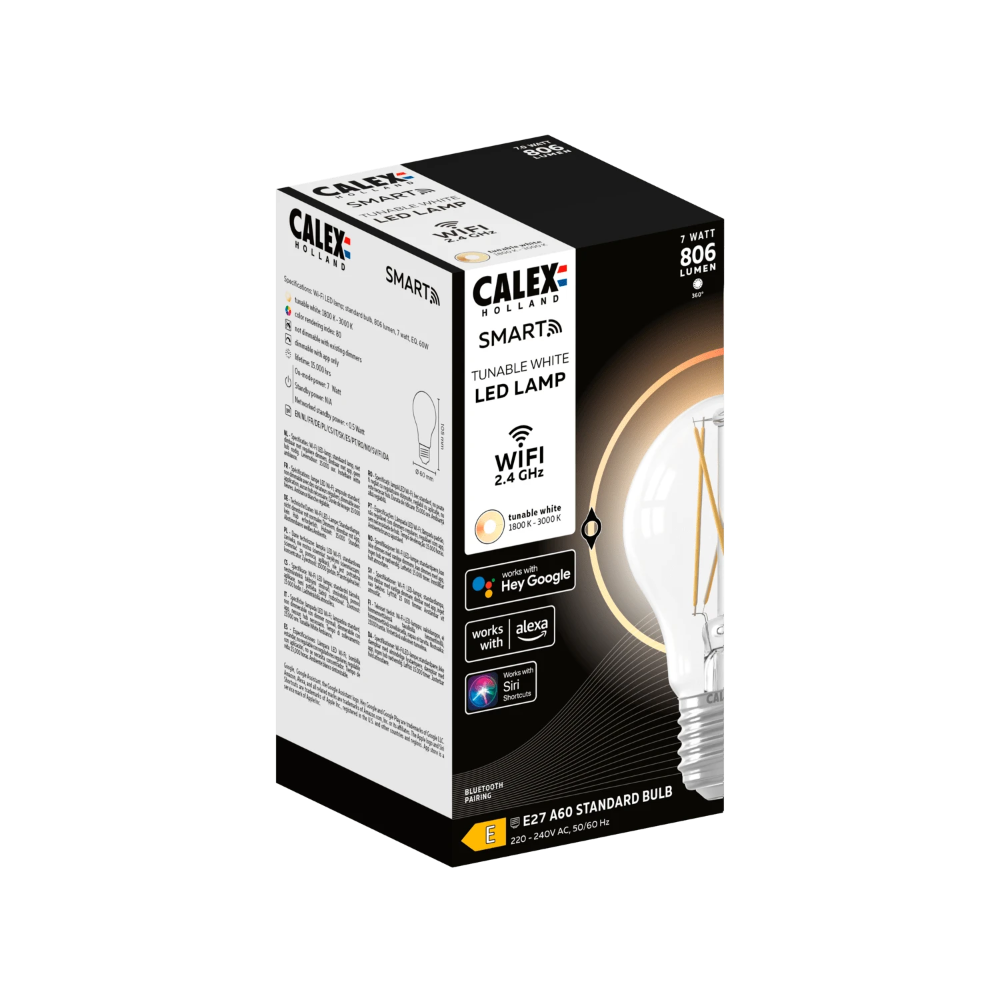 Miniatuur van Calex Smart LED lamp filament E27 CCT 7W 806lm - dimbaar (5101000900)