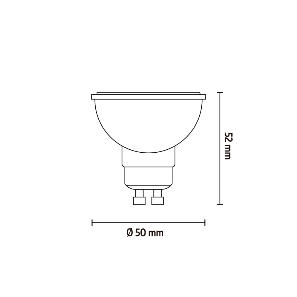 Miniatuur van Calex Smart LED lamp reflector GU10 RGB en CCT 4.9W 345lm - dimbaar (5001003200)