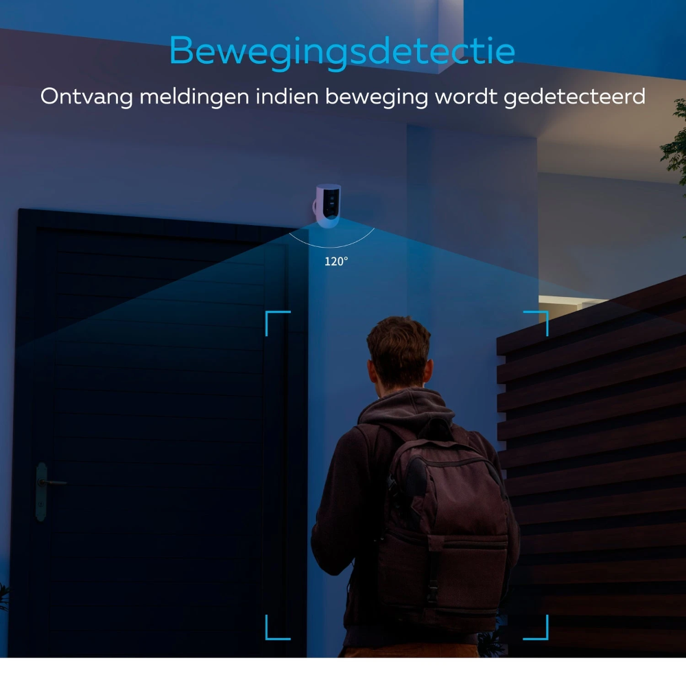 Calex Smart beveiligingscamera draadloos op batterij voor buiten 2K IP44 (5501000700)