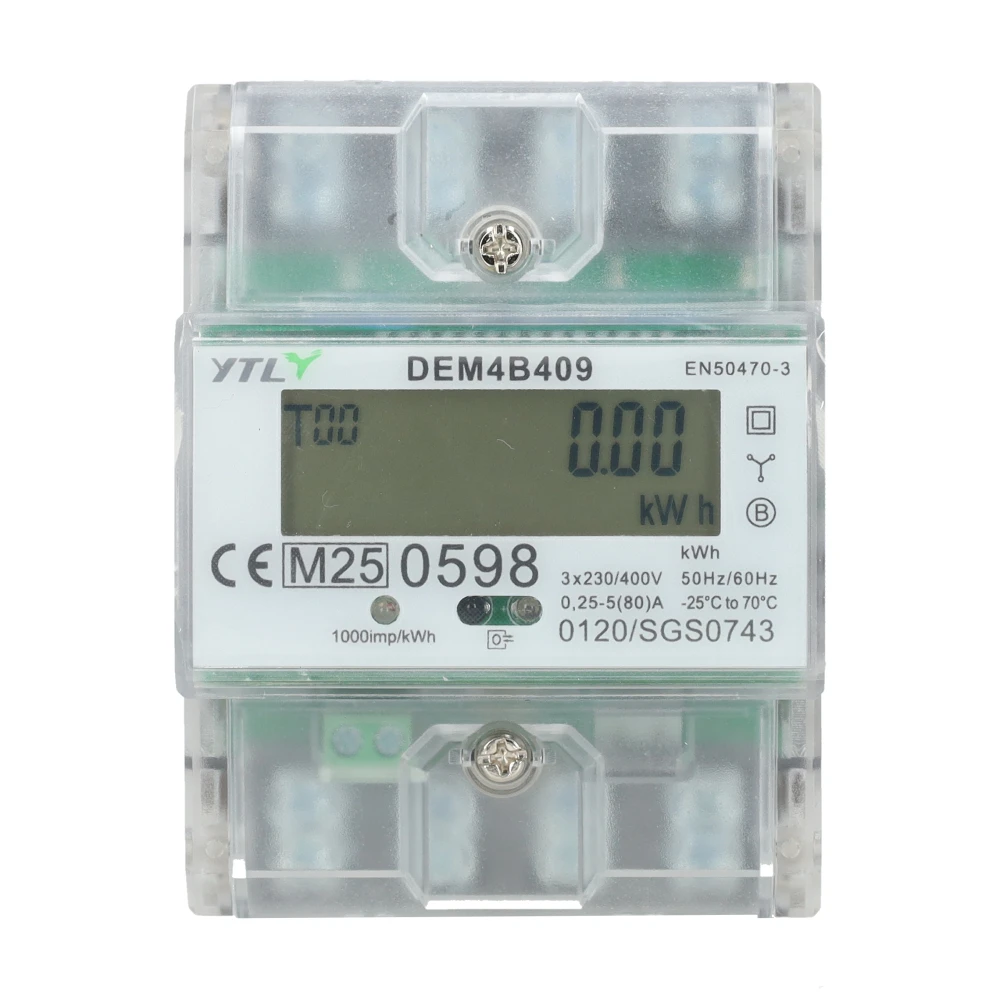 EMAT kWh meter 80A 3-fase digitaal MID (85008005)