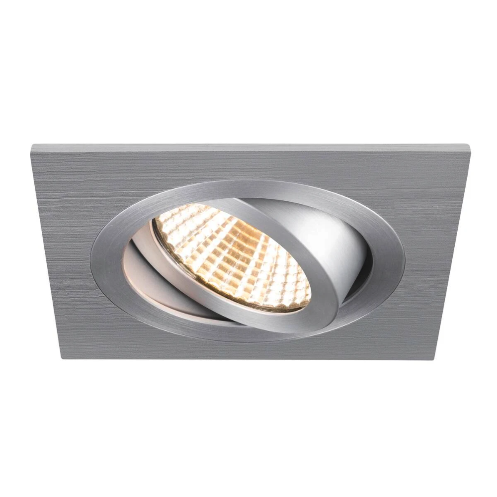 SLV inbouwspot vierkant kantelbaar zaagmaat 75mm aluminium (1007350)