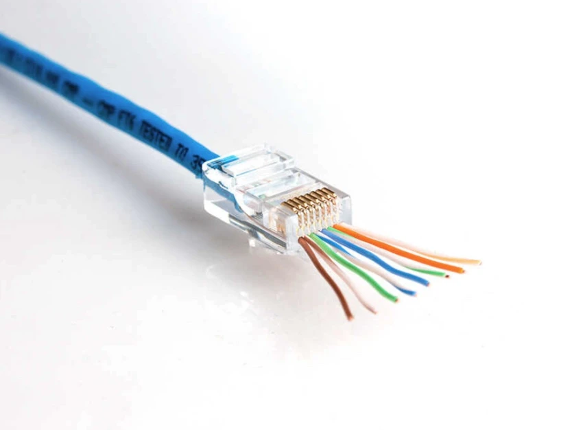 Jonard RJ45 CAT6 Pass-Through connector transaparant - per 25 stuks (81000607)