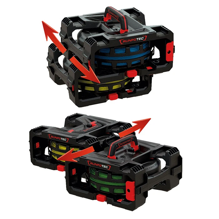 Miniatuur van Runpotec kabelafroller CB260 kabelbox modulair stapelbaar 4-delig (10216)
