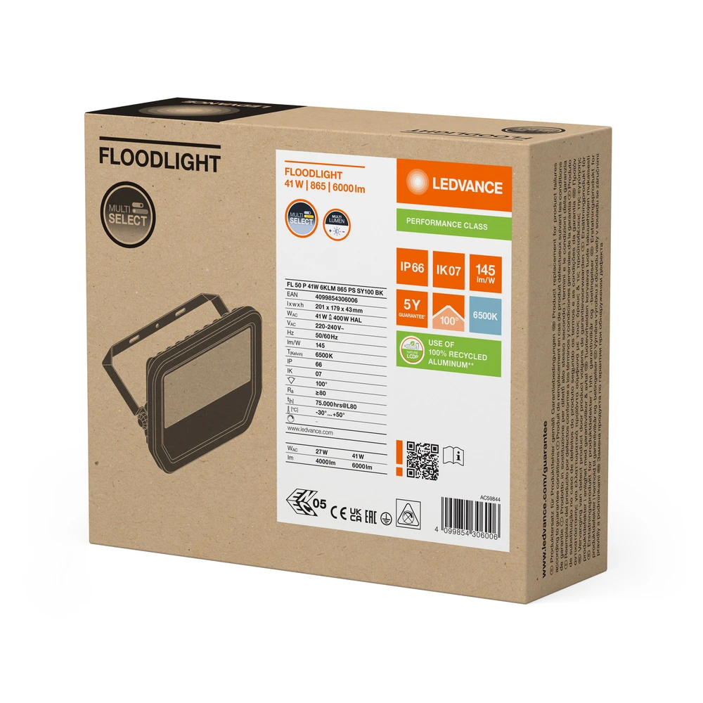 Miniatuur van LEDVANCE LED schijnwerper 41W 6000lm 6500K IP66 (4099854306006)