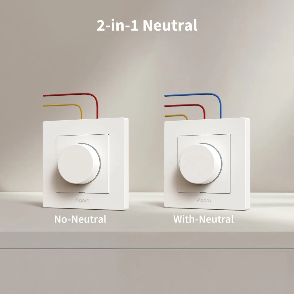 Miniatuur van Aqara draaloze draaiknop voor dimmers H2 EU - wit (KD-R01D-W)