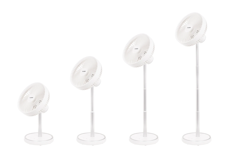 Miniatuur van Eurom draadloze uitschuifbare ventilator Vento Cordless Foldable Telescopic - white (384635)