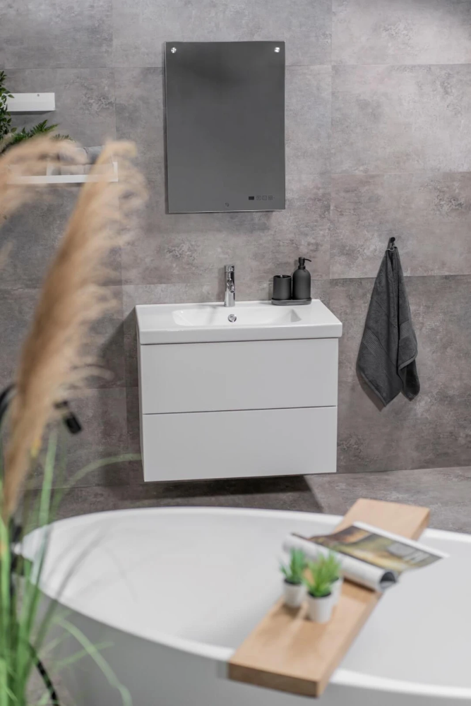 Miniatuur van Eurom badkamerspiegel met infraroodverwarming 50x70cm Sani 400W Mirror WiFi (350418)