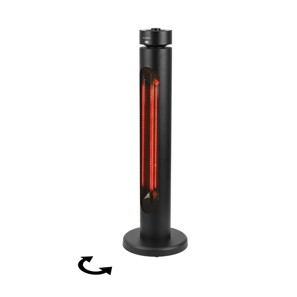 Miniatuur van Eurom elektrische staande terrasverwarming zwenkbaar 2000W Golden 2000 Shadow Tower (335538)