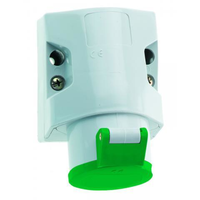 Miniatuur van BALS CEE wandcontactdoos 2-polig 25-50V 3H 16A IP44 (414)