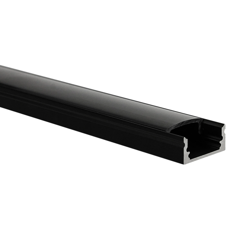 Miniatuur van Yphix LED strip profiel Potenza zwart laag met zwarte afdekkap - 1 meter (50289483)