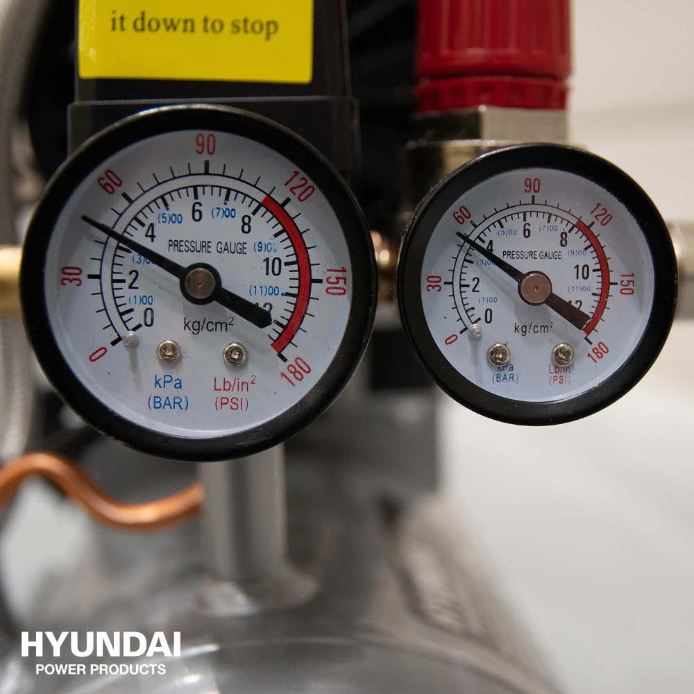 Miniatuur van Hyundai stille compressor 8L 80L/min 550W tot 8 bar 56dB(A) Super Silent (55758)