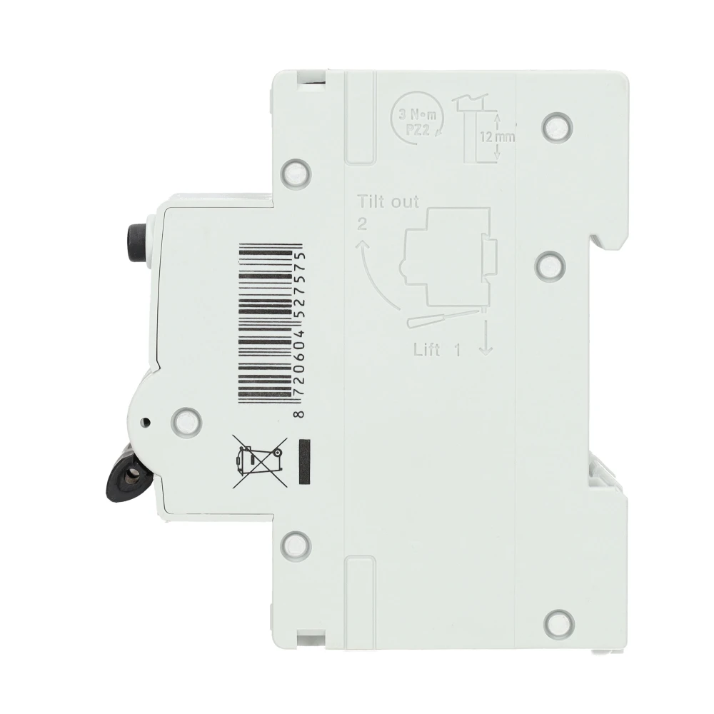 EMAT aardlekautomaat 1-polig+nul 10A C-kar 30mA 2 modules (85006403)