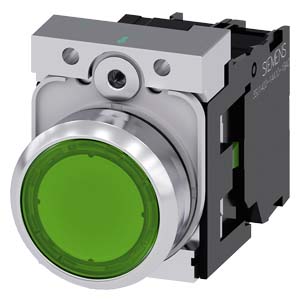 Miniatuur van Siemens AG 3SU11520AB401BA0 SIE ILLUMINATED PUSHBUTTON GR