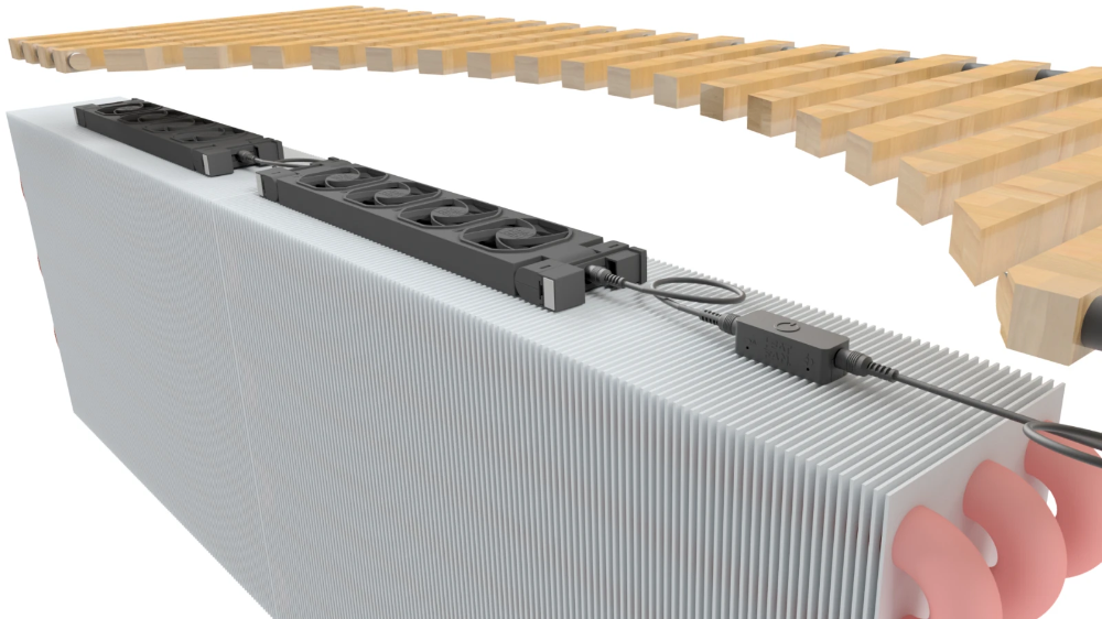 Miniatuur van Heatfan radiator ventilator 4-voudig zwart - set 3 stuk (56189)