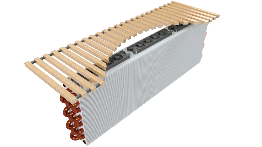 Miniatuur van Heatfan radiator ventilator 4-voudig zwart - set 3 stuk (56189)