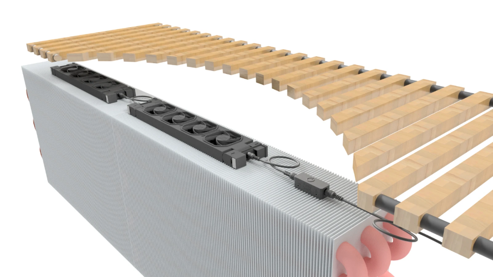 Miniatuur van Heatfan radiator ventilator 4-voudig zwart - set 3 stuk (56189)