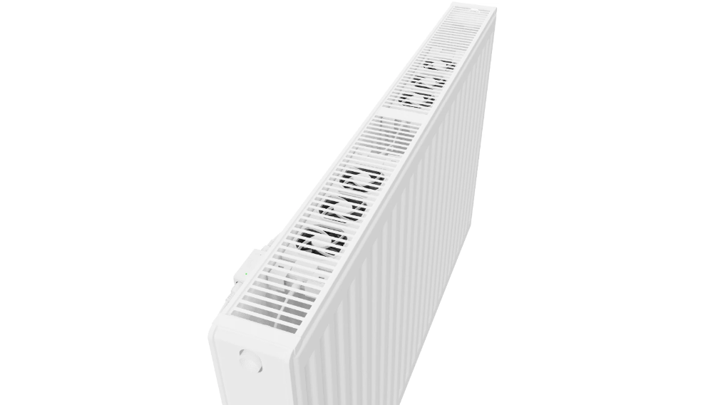Miniatuur van Heatfan radiator ventilator 3-voudig wit - set 1 stuk (56196)