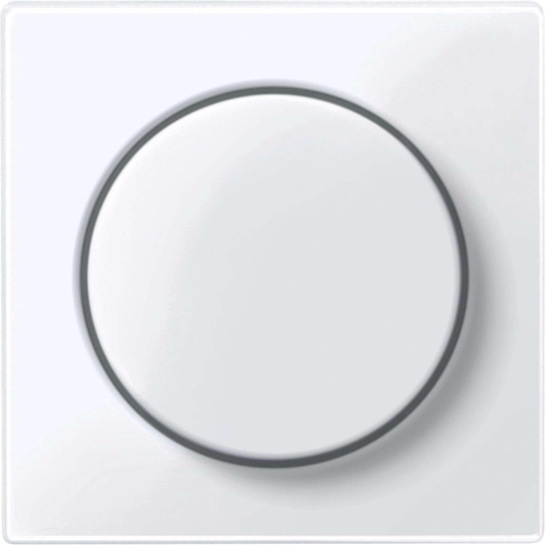 Miniatuur van Schneider-Merten systeem M centraalplaat met draaiknop - actief wit glanzend (MTN5250-0325)