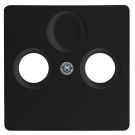 Kopp HK05 afdekking voor antennecontactdoos TV en Radi - mat zwart