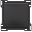 Niko afwerking voor enkelvoudige schakelaar of drukknop - Pure Bakelite Piano Black (200-61105)