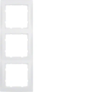 Hager afdekraam 3-voudig - Berker S.1 polarwit mat (10139909)