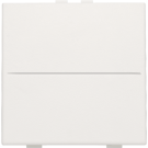 Niko afwerking voor draadloze schakelaar met 2 toetsen - Original White (101-00001)