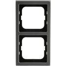 ABB Busch-Jaeger afdekraam 2-voudig - Pure stainless steel (1722-866K)