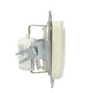 EMAT stopcontact inbouw 1-voudig randaarde - creme (EMATS000)
