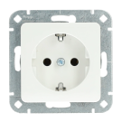 Kopp HK02 stopcontact inbouw met randaarde 1-voudig wit