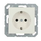 JUNG stopcontact met randaarde 1 voudig - LS990 sneeuwwit (LS1520NWWM)