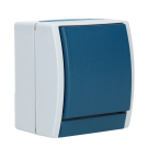 ABB Busch-Jaeger wisselschakelaar opbouw IP44 spatwaterdicht - Ocean blauw-groen (2601/6 W-53)