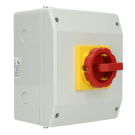 ASN SONTHEIMER werkschakelaar 4-polig 63A opbouw IP65 - rood (A530169)