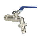 kogelkraan messing verchroomd slangwartel 1/2