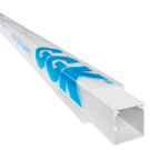 GGK LFG kabelkoker met bodemperforatie 40x40mm (HxB) alpine wit - per 1,5 meter (ZS11029G)