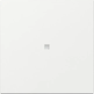 Gira system 55 rechtstaande wip voor wipdrukcontact en tastschakelaar met controlevenster - zuiver wit glanzend (349003)