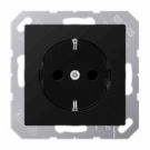 JUNG stopcontact met randaarde 1 voudig - A500 grafiet (A1520NBFSWM)