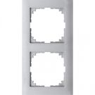 Merten M-Pure 2-voudig afdekraam - aluminium (MEG4020-3660)